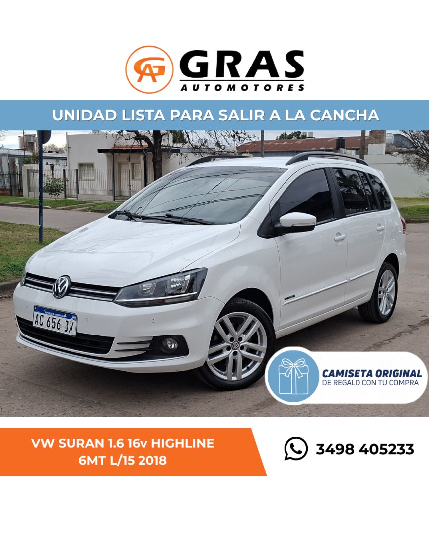 VOLKSWAGEN SURAN 1.6 16v HIGHLINE 6MT L/15