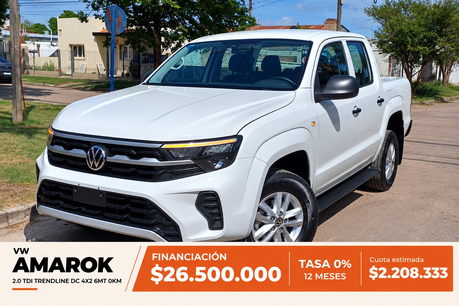 VOLKSWAGEN AMAROK 2.0 TDi 140cv TRENDLINE DC 4x2 6MT L/24